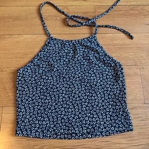 Brandy Melville floral halter top